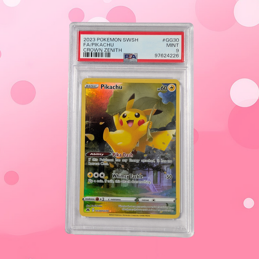 Pokemon Pikachu Full Art Crown Zenith GG30/GG70 PSA 9 Mint